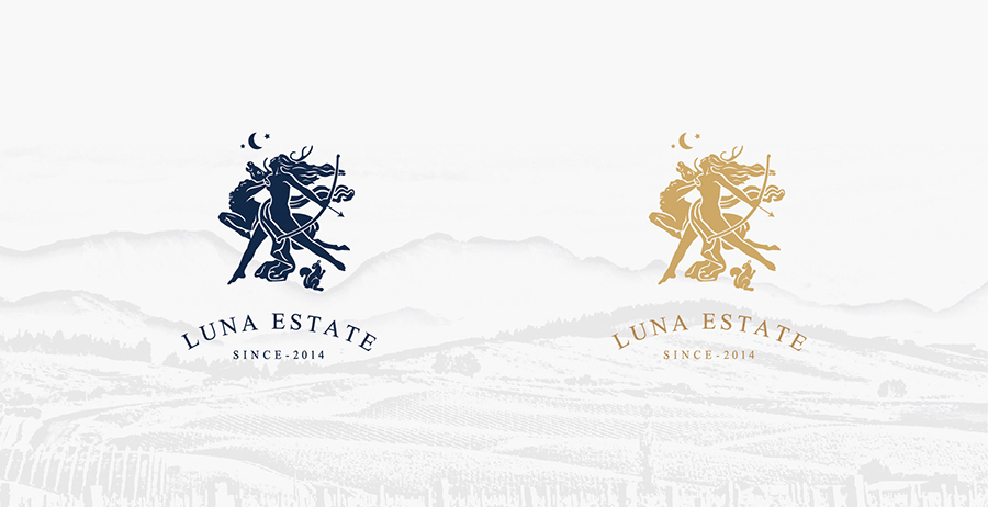 【Luna Estate】红酒庄品牌标志产品包装设计