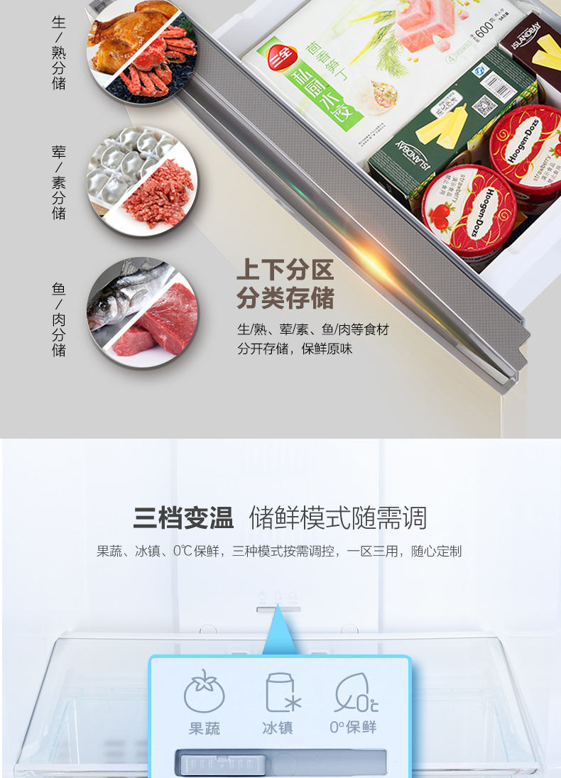 Haier/海尔 法式多门四开冰箱 效果图三维建模