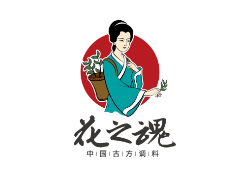 花之魂香料标志logo包装设计